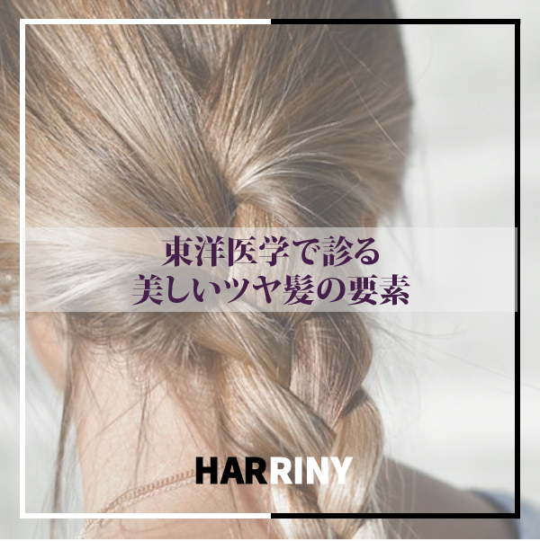 東洋医学で診る、美しいツヤ髪の要素
