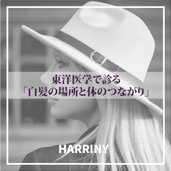 東洋医学で診る「白髪の場所と体のつながり」